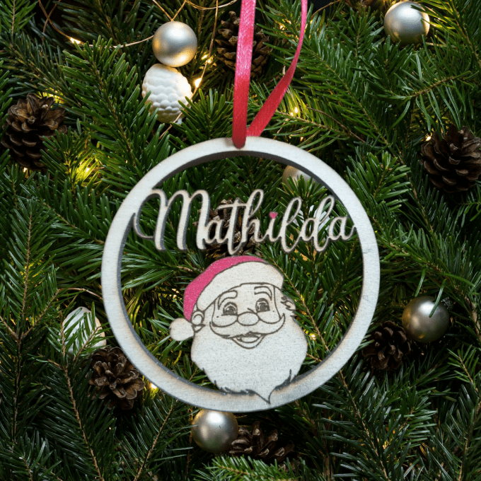 Boule de noël modèle père noël 