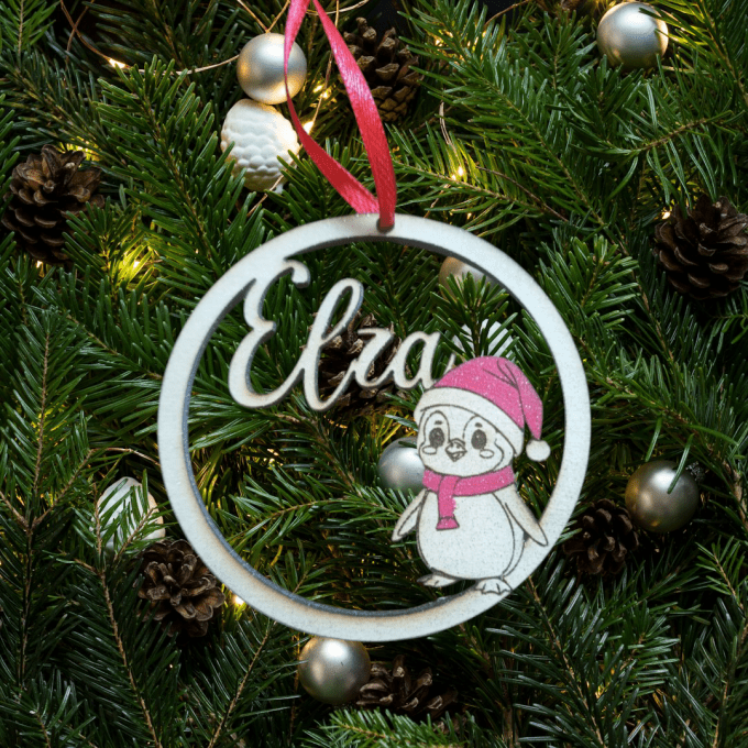 Boule de noël modèle pingouin 