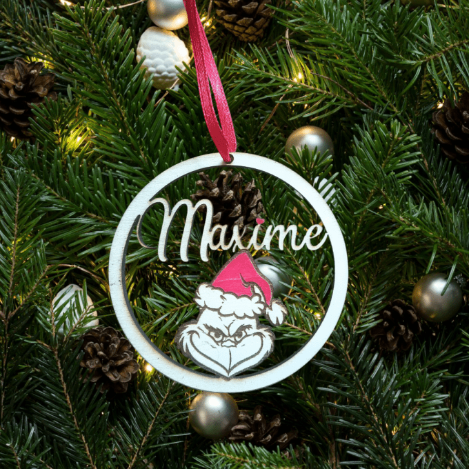 Boule noël modèle grinch