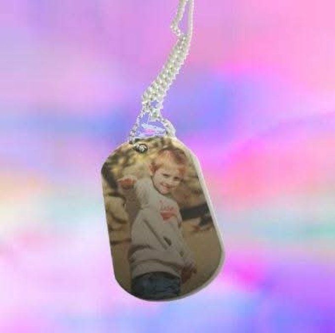 Pendentif photo recto verso