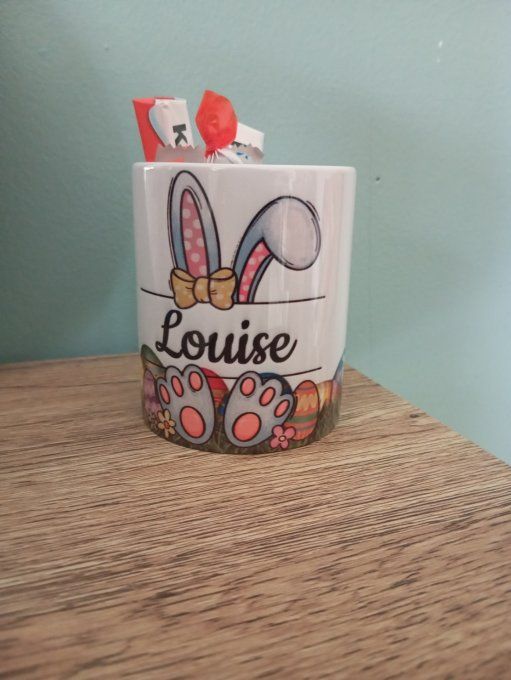 Mug lapin fille garni