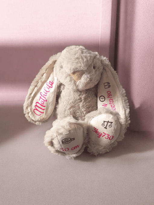 Peluche lapin personnalisée 