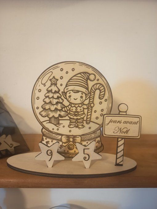 Calendrier de l'avent - décompte de Noël 