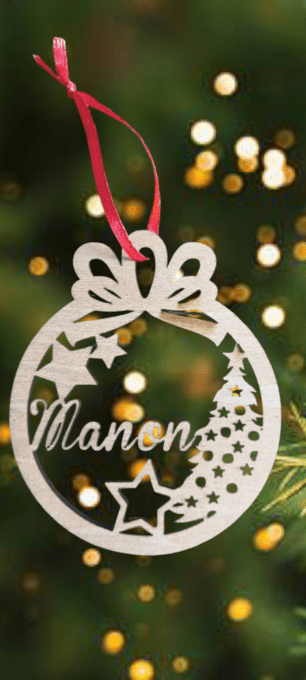 Boule de noël prenom
