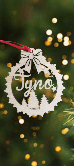 Boule de noël prenom