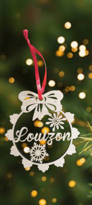 Boule de noël prenom