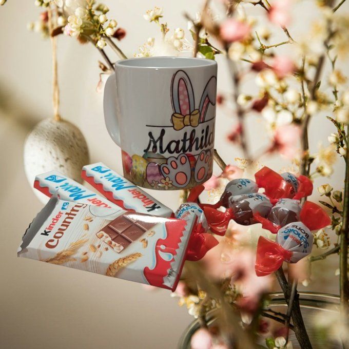 Mug lapin fille garni