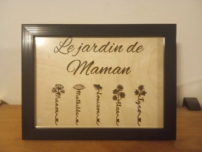 cadre le jardin de maman