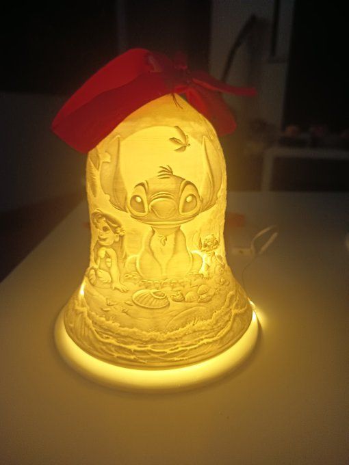 Cloche Lumineuse noël Stitch