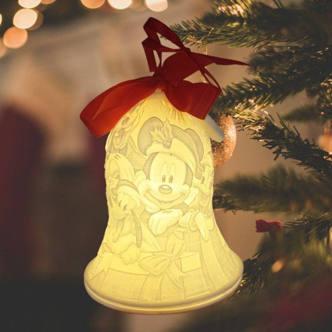 cloche lumineuse noël Mickey