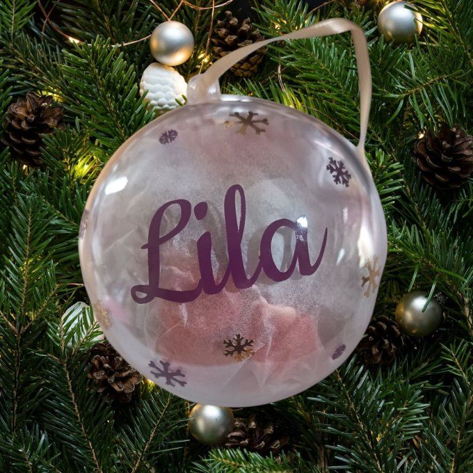 Boule de Noël garnie