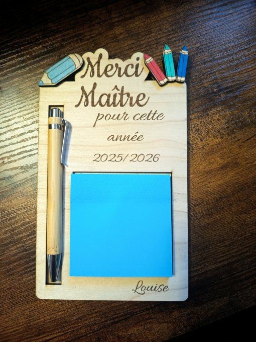 support post it modèle crayons
