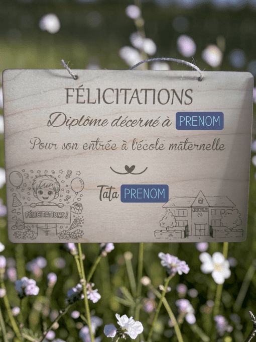 Diplome entrée à l'école