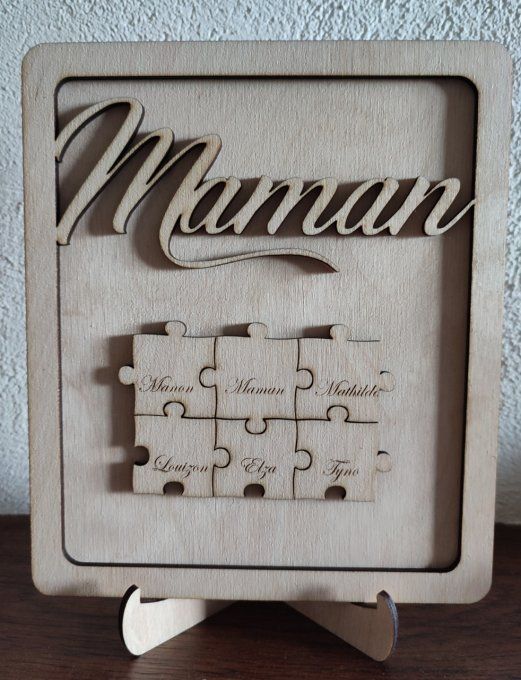 Cadre maman avec puzzle 