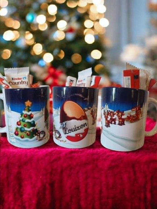 Mug personnalisé garni Noël